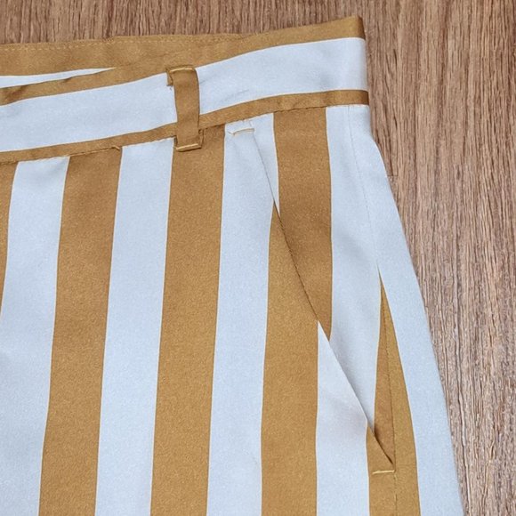 i Blues Goldenrod Striped Wide Leg Pants - Size 6 NWOT - Picture 6 of 8